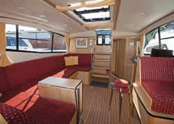 Interior image of boat